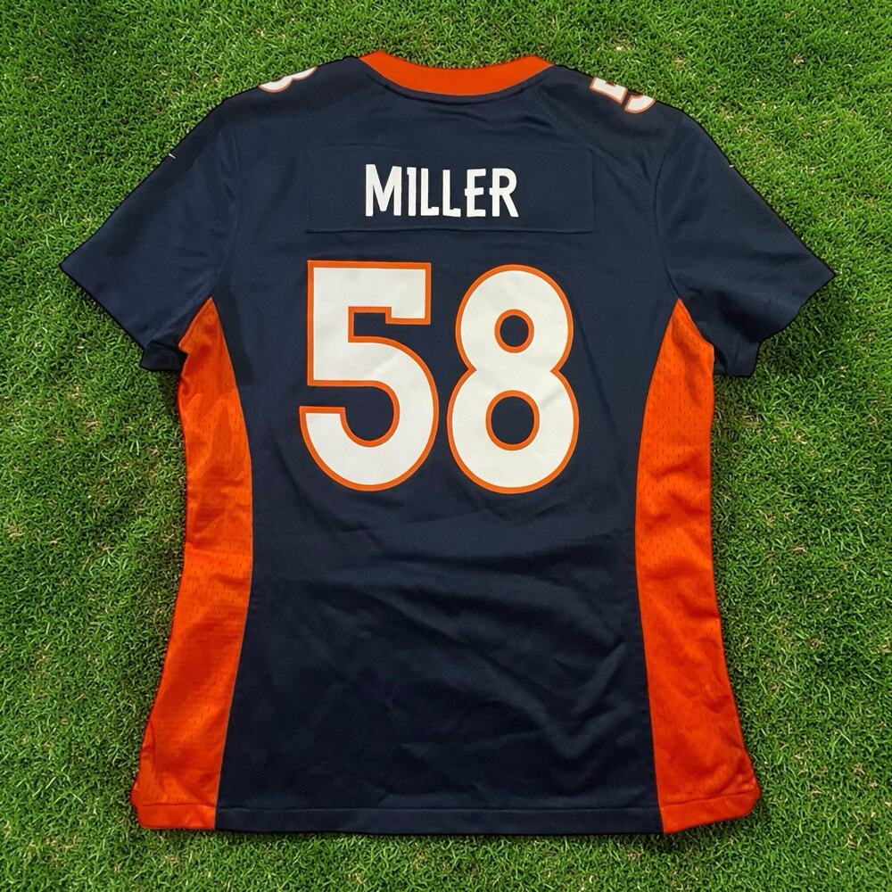 Nike Von Miller #58 NFL Denver Broncos Alternate Blue Jersey Women’s Medium